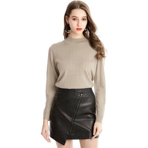 Poncho Jumper Autumn And Winter New Pattern Easy Ma'am Knitting Unlined Upper Garment Will Suit-dress Long Sleeve Sweater Woman