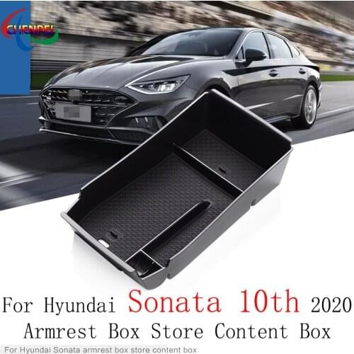 For Hyundai Sonata 10th 2020 Car Interior Armrest Boxes Plus Layer Storage Storage Boxes Modified Compartment Decoration
