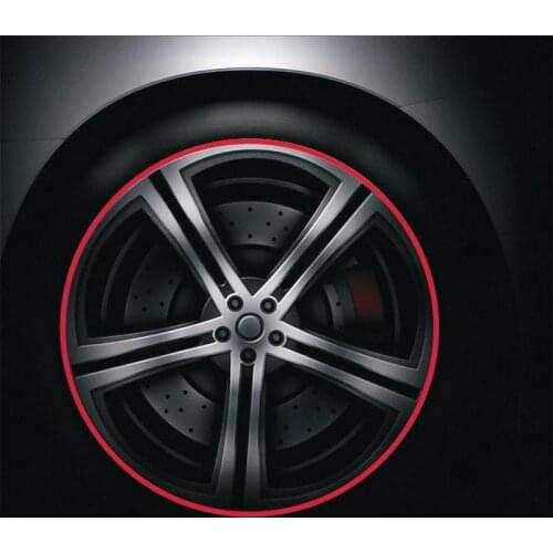 Car wheel hub protection strip hub bright scratch proof stick color line automobile tyre decorative strip