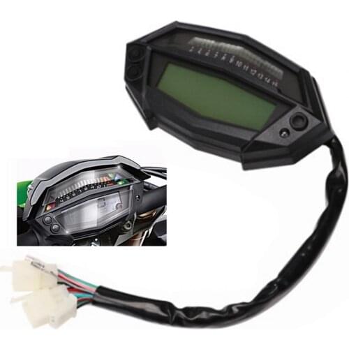 LCD Digital Motorcycle Odometer Speedometer Tachometer Gauge for Kawasaki Z1000 Motorcycle Accessories