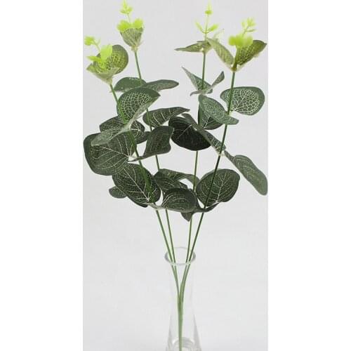 1 Bouquet Artificial Leaves Branch Retro Green Silk Leaf for Home Decor Wedding Plants Faux Fabric Foliage DIY Decoration