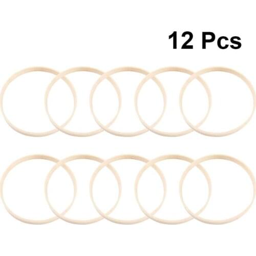 12pcs Dream Catcher DIY Rings Round Bamboo Hoop Frame Craft DIY Craft Tools Making Dreamcatcher Accessory Materials
