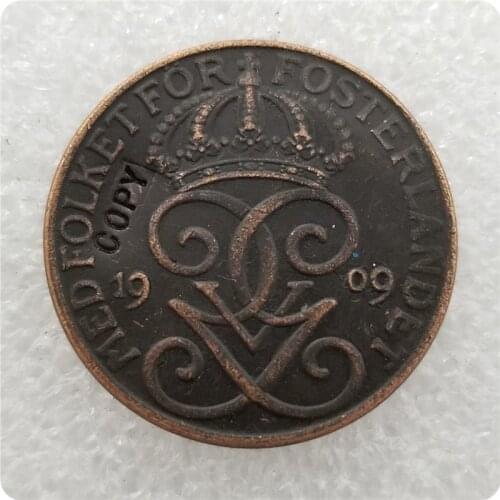 1909,1910,1917 Sweden 5 Ore COPY COINS