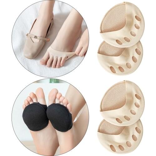 2Pair Women Metatarsal Pads Cotton Feet Ball of Foot Cushions Pain Insoles Soft Foot Cushion Hig Heels Forefoot Pads