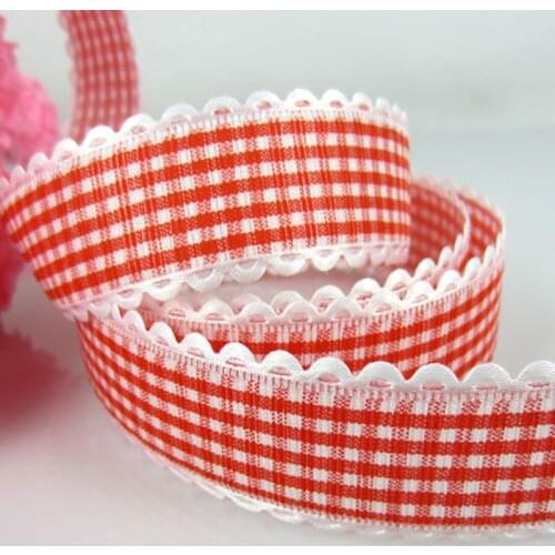 20yards 1" Printed Dot Lace Fabric Trim Ribbons For Craft /Wedding/Packaging Ribbon bow 25mm