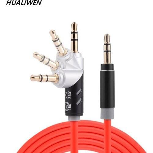 3.5mm Jack Audio Splitter Cable Male to Male Headphone And Microphone Auxiliary Suitable For Telephone And Computer