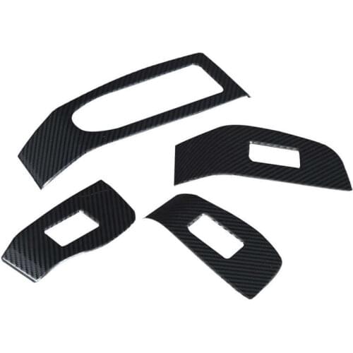 Car sticker car accessories Window Switch Panel Trim Frame Stickers Carbon Fiber Style Replacement for CX‑30 2020 RHD