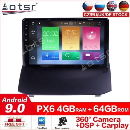 Android10.0 Car gps Multimedia Player radio For Ford Fiesta 2008-2016 GPS Navigation Multimedia radio player headunit audio