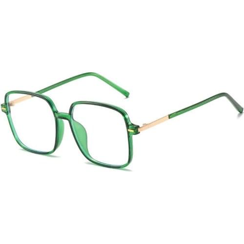 Oversized Square Anti-blue Light Women Eyeglasses Fashion Plastic Glasses Frame Classic Men Optics Computer Eye Glasses