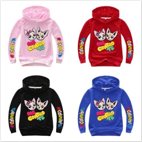 Spring Children Cartoon Me Contro Te Print Clothes Autumn Hoodies Boy Coat Girl Sweatshirts Kids Long Sleeve T-Shirts Hooded Top