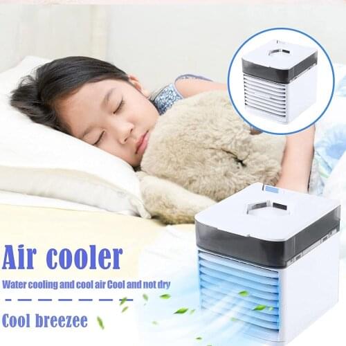 Home Mini Air Conditioner Fan Portable Air Cooler Usb Personal Space Cooler Fan Air Cooling Fan Rechargeable Fans Desk#db4