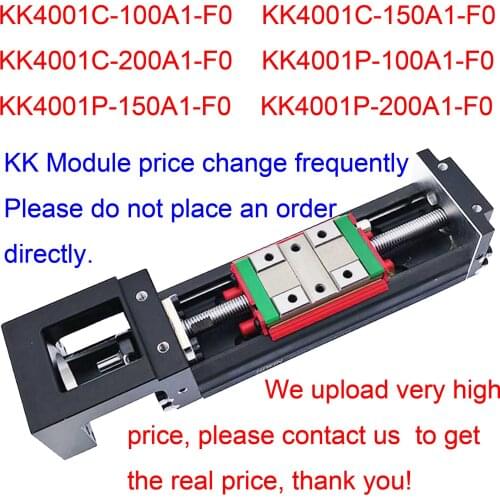KK40 Linear Stage Rail Motion Slide C P Precision Level Module KK4001C-100A1-F0 150/200A1 Industrial Robot XYZ Robotic Arm Kit