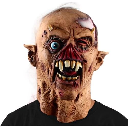 Devil Mask Halloween Horror Fancy Dress Party One-Eyed Ghost Zombie Headgear Cosplay Scary Vampire Costume Props