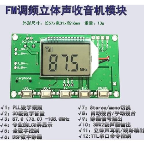 FM FM receiver module / digital storage FM radio module