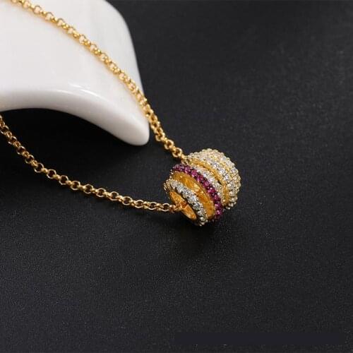 New Modern Gold Color Cylinder Pendant Necklaces For Women Fashion Multicolor Adjust Long Necklace 2020 Jewelry Zk30