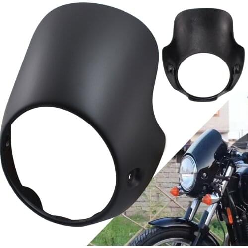 Front Headlight Fairing Cowl Mask for Triumph BONNEVILLE T100 T120 SE Thruxton 900 Scrambler 2001-2019 01-19 Matte Black