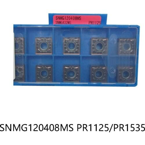 Original SNMG120408MS PR1535 PR1125 SNMG120408 MS SNMG 120408 Carbide Inserts Lathe Cutter Turning Tools