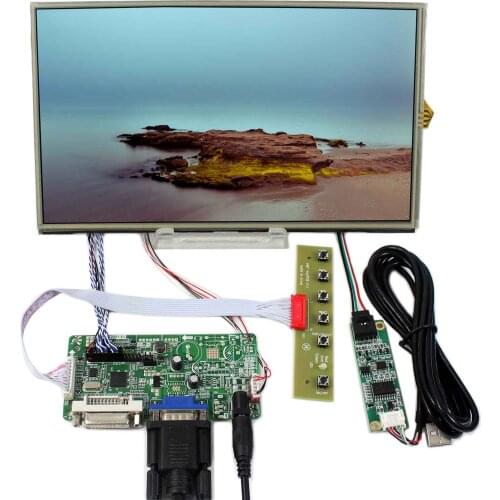 DVI VGA Controller Board With 10.1inch 1366x768 B101XAN01 Touch LCD Screen
