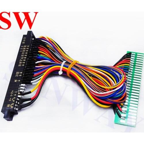 Full 56 pin 100cm Jamma Extender harness for arcade game board JAMMA Cabinet Wire Wiring Harness Loom Arcade PCB Board