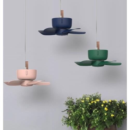 Remote Control Timing USB Powered Ceiling Fan Air Cooler 4 Speed USB Fan for Bed Camping Outdoor Hanging Camper Tents Hanger Fan