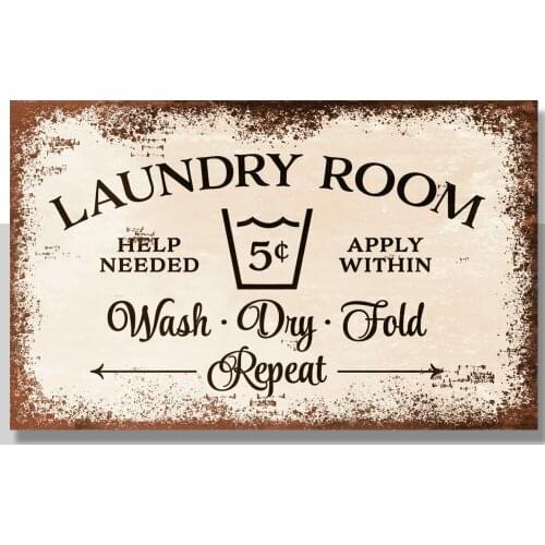 Laundry Room, Retro Replica Vintage Style Metal Sign/Plaque Gift