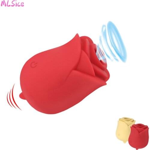 Rose vibrating egg Vibrator Zunge Weibliche Masturbation Lecken Klitoris Stimulator Nippel Massager Fidget Toys goods for adult