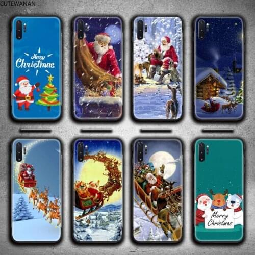 Merry Christmas Santa Deer Phone Case For Samsung Galaxy Note20 ultra 7 8 9 10 Plus lite M51 M21 M31S J8 2018 Prime