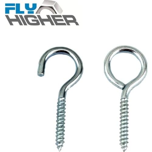 Hook eye screw self tapping wood screw with drywall anchor for plasterboard hanging