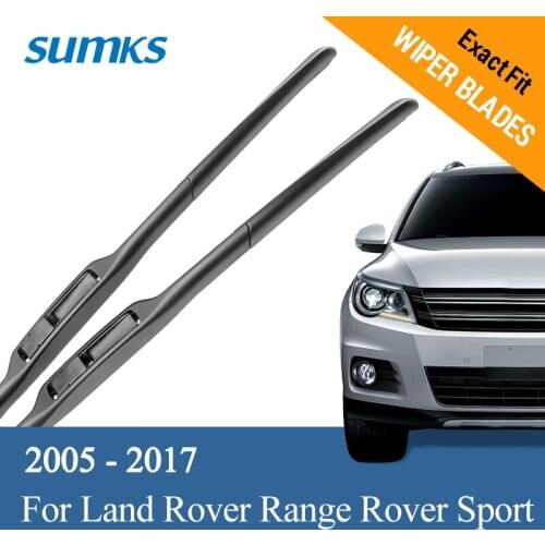 SUMKS Wiper Blades for Land Rover Range Rover Sport Fit Hook Arms 2005 - 2017