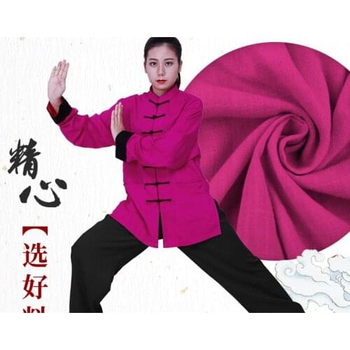Tai Chi clothing Morning exercise costumes martial arts cotton linen performance practice long-sleeved Tai Chiquan clothes