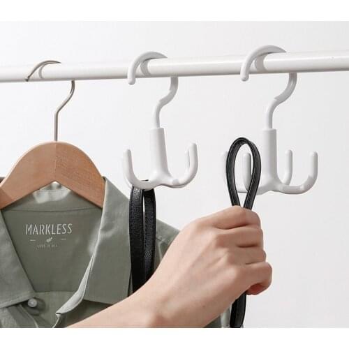 Rotating Hook Coat Bag Scarf Clothing Accessories Clothes Hook Household Cabinet Clothes Storage Holder Coat Rack Room Organizer