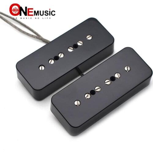 1PCS Vintage Alnico 5 Soapbar P 90 P90 Guitar Pickup Neck or Bridge Pickup Guitar Accessories, Silver/Black/White /Cream Choose