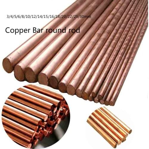 15 Sizes of copper metal rod, used for copper plating solution and metal processing,length3- 30mm