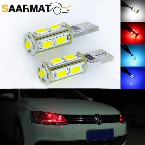 2pcs T10 W5W 194 Signal bulb Wedge bulb High power 9SMD reading light For VW Polo Golf 4 5 7 6 3 Beetle Passat B5 B6 B7 T5