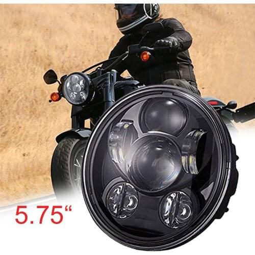 Motorcycle Accessories Black/Chrome 5-3/4" Driving Headlamp For H arley Dyna Street 500 750 XG Parts 5.75 Inch LED Headlight