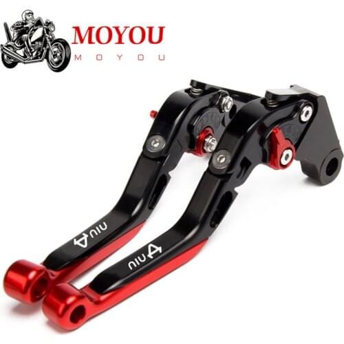 For NIU N1 N1S M1 U1 M+ NGT Motorcycle Accessories CNC Aluminum Folding Extendable Brake Clutch Lever Adjustable Extendable