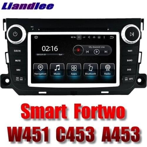 Liandlee Car Multimedia Player NAVI For Mercedes Benz For Smart Fortwo W451 C453 A453 2007~2017 Radio DVD Stereo GPS Navigation