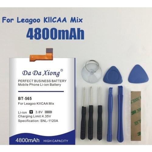BT-565 4550mAh Replacement Batteries For Leagoo KIICAA Mix T5 T5C Smart Phone Battery+ free gfit
