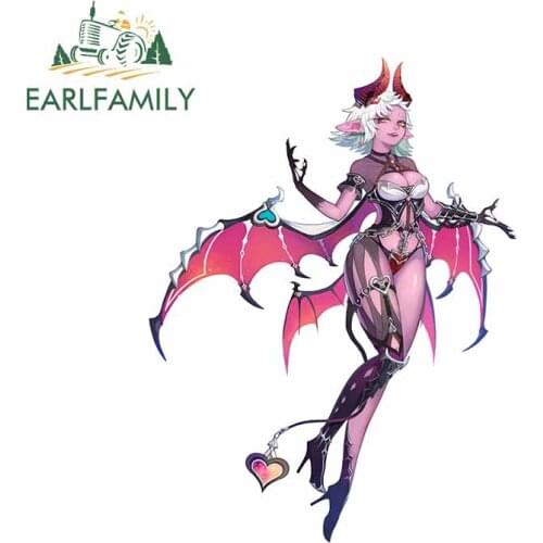 EARLFAMILY 13cm x 9.8cm for Sexy Dragon Girl Car Stickers and Decals Scratch-Proof Waterproof Surfboard Car Door Decoration