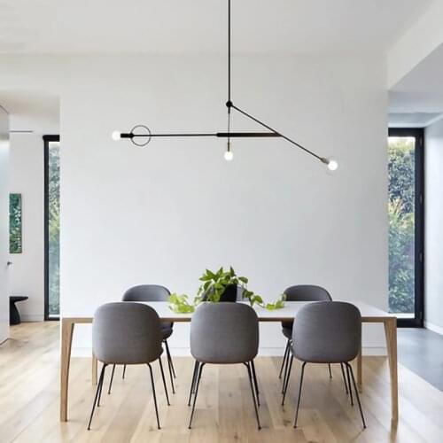 Geometric line Art Pendant Chandelier Loft Industrial modern Home Decor Kitchen Restaurant Bedroom Study Indoor LED lighting