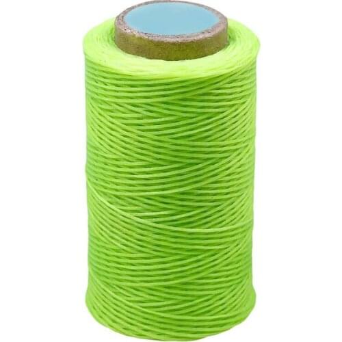 Imzay Lime Green-284Yards Leather Sewing Waxed Thread-Practical Long Stitching Thread For Shoe Repairing,Leather Project