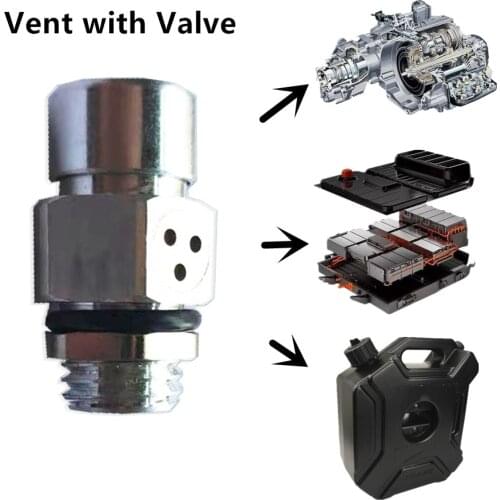 MILVENT M12 Vent With Valve Breather Plug for Speed-Shift Gearbox,Battery Pack,Ourdoor Enclosure with Battery Unit