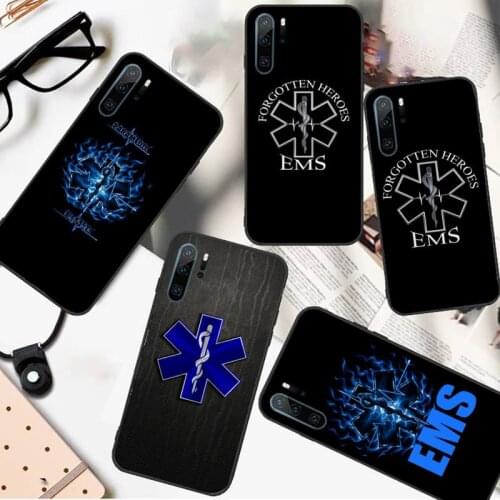 Ems Medical Rescue EMT Phone Case For Huawei P20 P30 P40 lite Pro P Smart 2019 Mate 10 20 Lite Pro Nova 5t