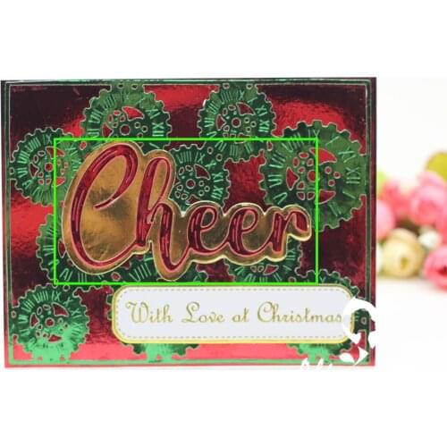 AlinaCraft METAL CUTTING DIES shadow words cheer Scrapbooking paper craft card album punch stencil art cutter