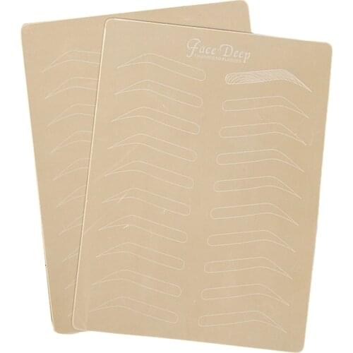 Microblading Eyebrow Practice Skin Eyebrow Permanent Makeup Eyebrow Training Skin Tattoo Suppiles No Ink Needed White Line