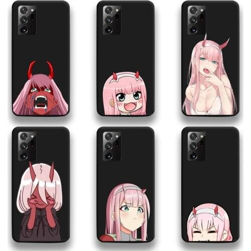 Cute Zero Two Dois Querida Na FRANXX Phone Case For Samsung Galaxy Note20 ultra 7 8 9 10 Plus lite M51 M21 M31S J8 2018 Prime