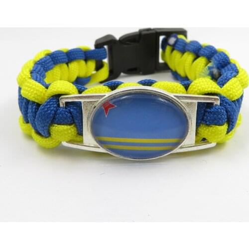 Fashion love aruba National flag Bracelets Charm handmade aruba bracelets & bangles for Women and men aruba flag
