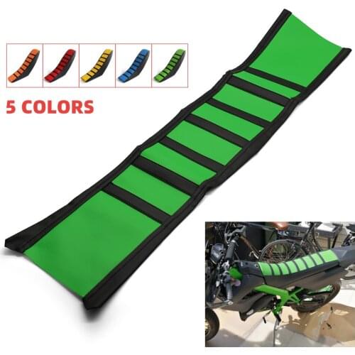 Motorcycle Striped Soft-Grip Gripper Soft Seat Cover Rubber Motocross For Suzuki DRZ400SM DR250 DJEBEL Yamaha YZ80 Dirt bike
