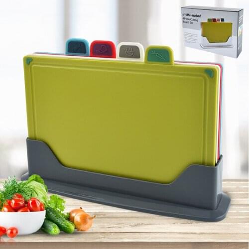 4-piece Pp Plastic Sorting Cutting Board Set Cut Vegetables Without Slipping