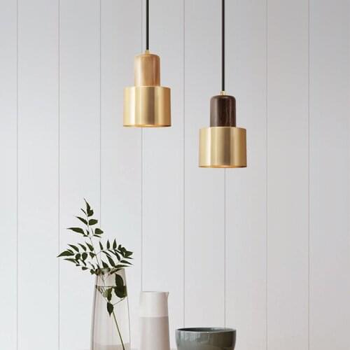 Nordic Golden Pendant Lights Bar Dining Room Lights Counter Bedroom Bedside Lamp Living Room Pendant Kitchen Lighting Fixtures